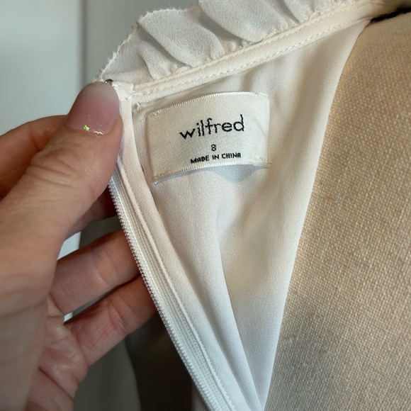 Wilfred Sheer Sleeve White Dress - Picture 5 of 5